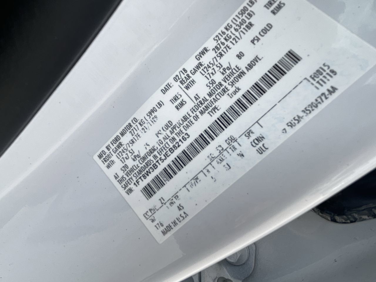 2018 Ford Super Duty F-350 SRW XL