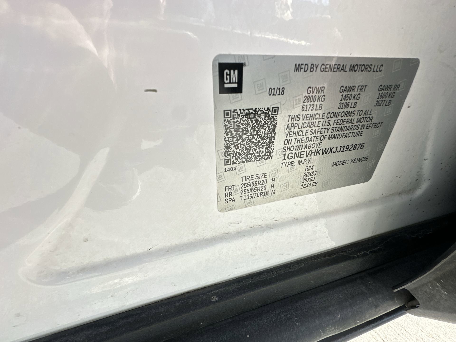 2018 Chevrolet Traverse LT Leather