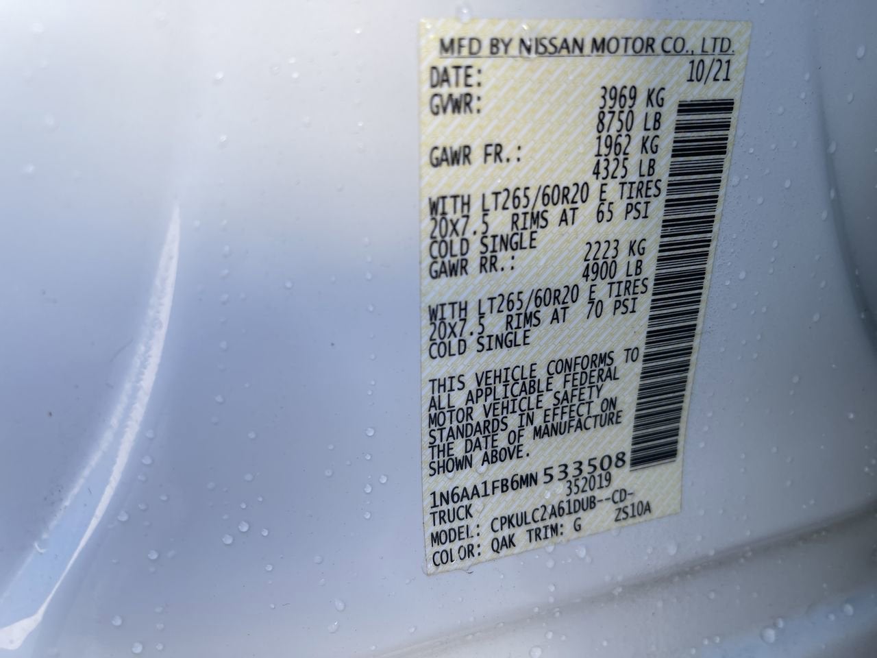 2021 Nissan Titan XD SV