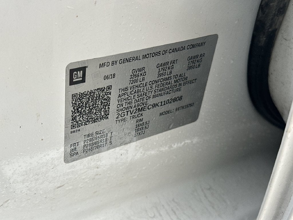 2019 GMC Sierra 1500 Limited SLE