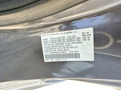 2018 Honda Odyssey EX